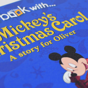 Personalised Disney Mickey's Christmas Carol Story Book