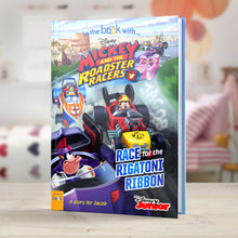 Load image into Gallery viewer, Personalised Disney Jr Mickey and the Roadster Racers Story Book