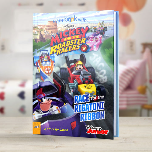Personalised Disney Jr Mickey and the Roadster Racers Story Book