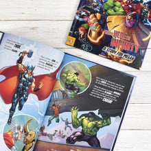 Load image into Gallery viewer, Avengers Beginnings from Here to Infinity Personalised Marvel Story Book