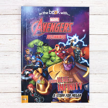 Load image into Gallery viewer, Avengers Beginnings from Here to Infinity Personalised Marvel Story Book