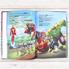 Load image into Gallery viewer, Avengers Beginnings from Here to Infinity Personalised Marvel Story Book