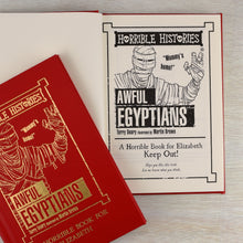 Load image into Gallery viewer, Personalised Horrible Histories Awful Egyptians Book