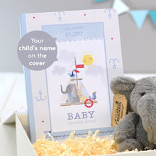 Load image into Gallery viewer, Baby Record Book with Plush Elephant