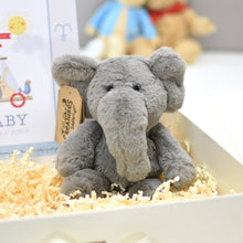Load image into Gallery viewer, Baby Record Book with Plush Elephant
