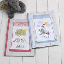 Load image into Gallery viewer, Baby Record Book with Plush Elephant