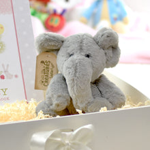 Load image into Gallery viewer, Baby Record Book with Plush Elephant