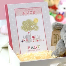 Load image into Gallery viewer, Baby Record Book with Plush Elephant