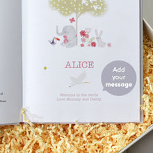 Load image into Gallery viewer, Baby Record Book with Plush Elephant
