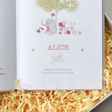 Load image into Gallery viewer, Baby Record Book with Plush Elephant