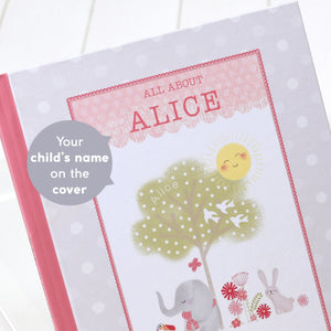 Baby Record Book with Plush Elephant