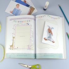 Load image into Gallery viewer, Baby Record Book with Plush Elephant