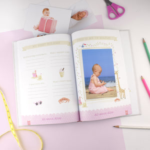 Baby Record Book with Plush Elephant