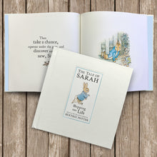 Load image into Gallery viewer, Peter Rabbit&#39;s Personalised Hopping into Life Book