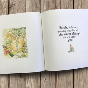 Peter Rabbit's Personalised Hopping into Life Book
