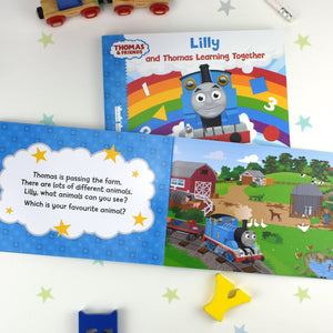 Personalised Me and Thomas Learning Together Board Book