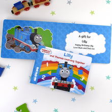 Load image into Gallery viewer, Personalised Me and Thomas Learning Together Board Book