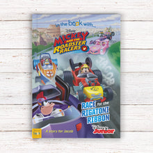 Load image into Gallery viewer, Personalised Disney Jr Mickey and the Roadster Racers Story Book
