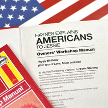 Load image into Gallery viewer, Personalised Haynes Explains Americans