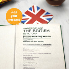 Load image into Gallery viewer, Personalised Haynes Explains the British
