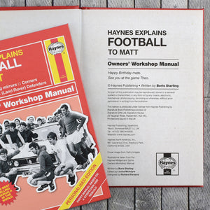 Personalised Haynes Explains Football