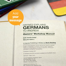 Load image into Gallery viewer, Personalised Haynes Explains Germans