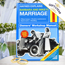 Load image into Gallery viewer, Personalised Haynes Explains Marriage