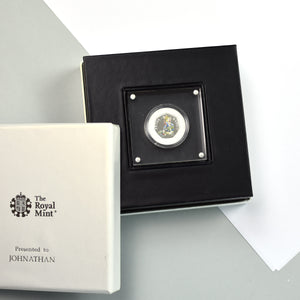 Silver Proof Peter Rabbit 50p in a deluxe personalised gift box