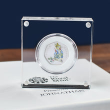 Load image into Gallery viewer, Silver Proof Peter Rabbit 50p in a deluxe personalised gift box