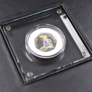 Silver Proof Peter Rabbit 50p in a deluxe personalised gift box
