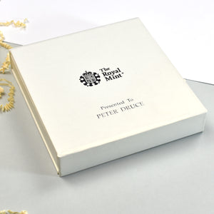 Uncirculated Peter Rabbit 50p in a personalised gift box
