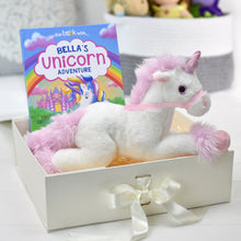 Load image into Gallery viewer, Unicorn Story Personalised Book and Plush Toy Giftset